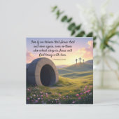 Easter Religious Holiday Card Feiertagskarte (Stehend Vorderseite)