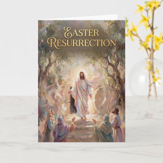 Easter Resurrection Easter Card Karte (Gelbe Blume)