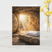 Easter Resurrection Morning Empty Tomb Karte (Gelbe Blume)