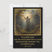 Easter Resurrection Religious Feiertagskarte (Vorderseite)