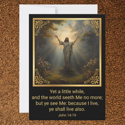 Easter Resurrection Religious Feiertagskarte