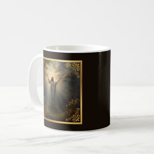 Easter Resurrection Religious Kaffeetasse (Vorderseite Links)