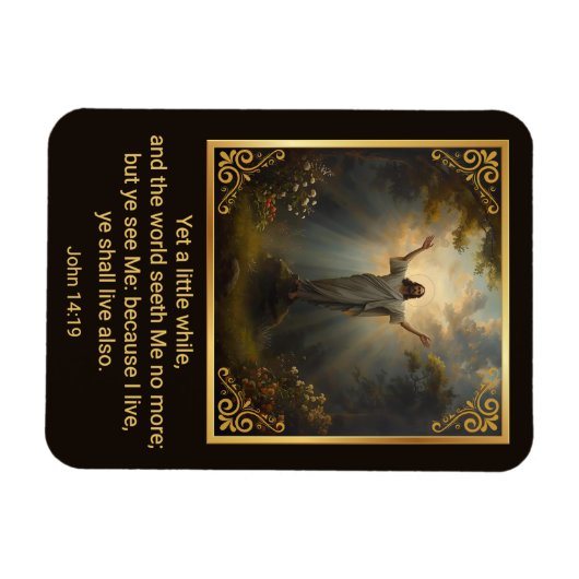 Easter Resurrection Religious Magnet (Horizontal)