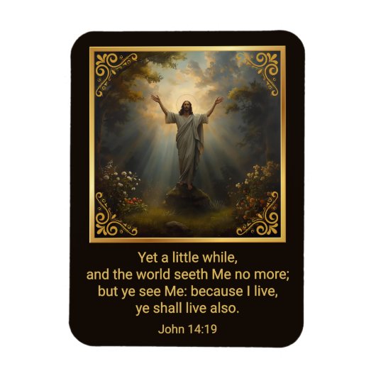 Easter Resurrection Religious Magnet (Vertikal)