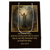 Easter Resurrection Religious Mittlere Geschenktüte (Rückseite)