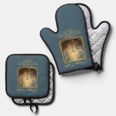 Easter Resurrection Religious Ofenhandschuh & Topflappen-Set (Vorderseite/Rückseite)