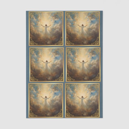 Easter Resurrection Religious Seidenpapier (Vorderseite)