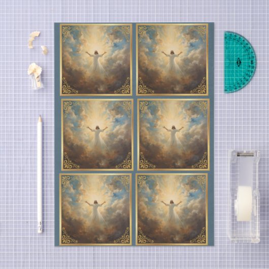 Easter Resurrection Religious Seidenpapier (Handwerk)