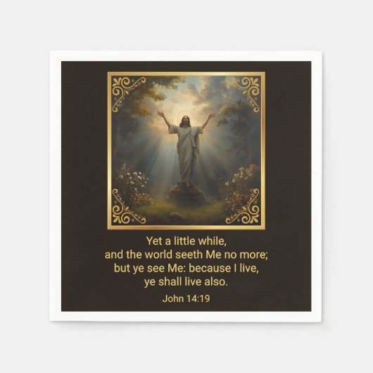 Easter Resurrection Religious Serviette (Vorderseite)