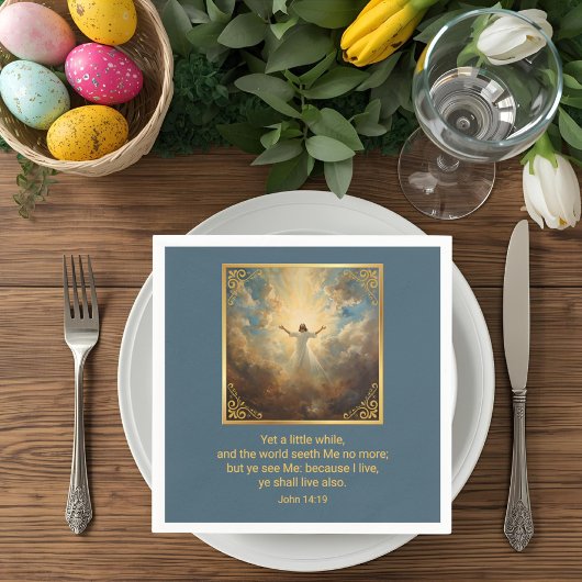 Easter Resurrection Religious  Serviette