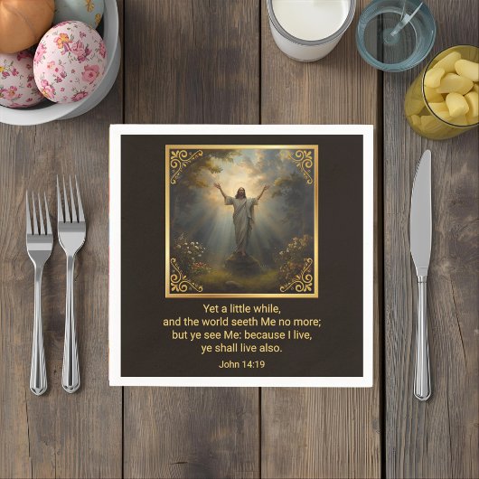 Easter Resurrection Religious Serviette