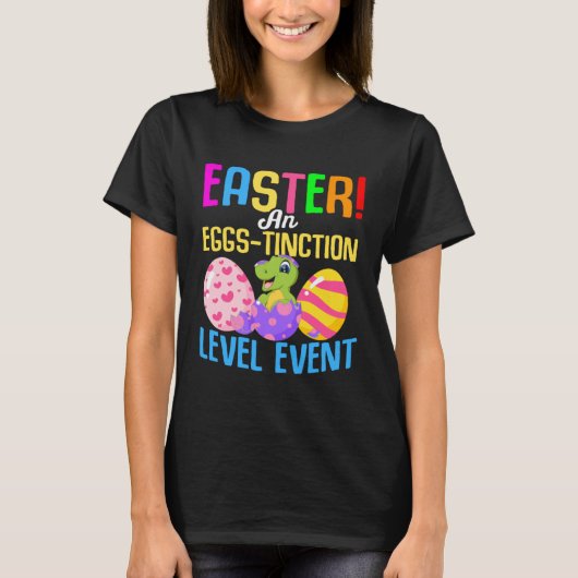 Easter rex Dino Dinosaur Easter Eggs Bunny 1 T-Shirt (Vorderseite)