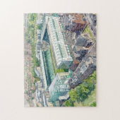 Easter Road Stadion Edinburgh Aquarell-Kunst Puzzle (Vertikal)