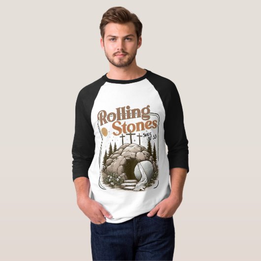 Easter "Rolling Stones since AD 33" T-Shirt (Vorne ganz)