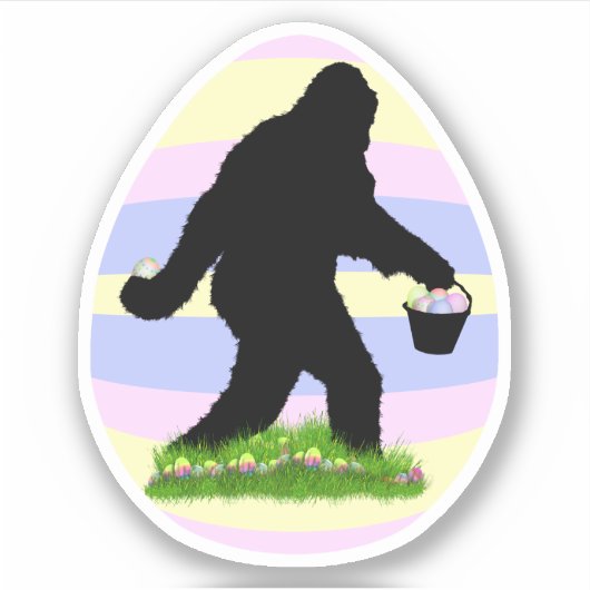 Easter Sasquatch  Aufkleber (Vorderseite)