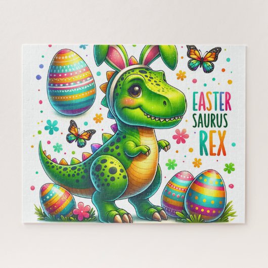 Easter Saurus Rex Puzzle (Horizontal)
