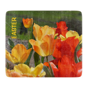EASTER Schneidebretter Tulip Blume Küche Geschenke Schneidebrett