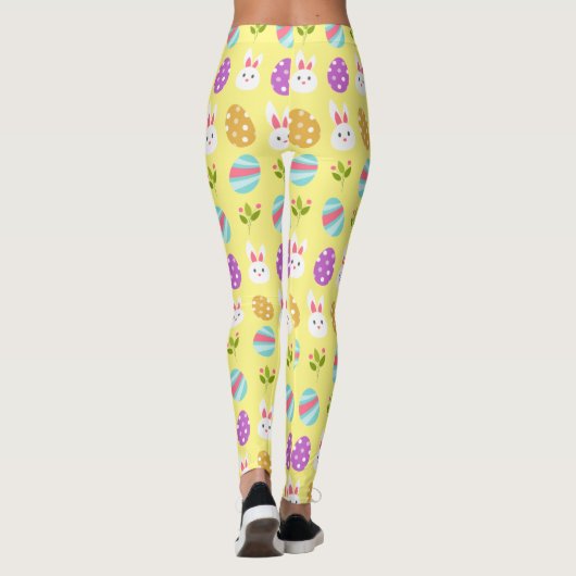Easter Seamless pattern Leggings (Rückseite)
