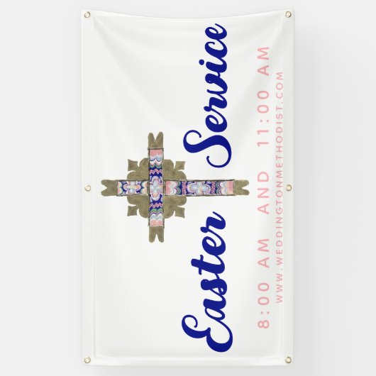 Easter Service Church Banner (Vertikal)