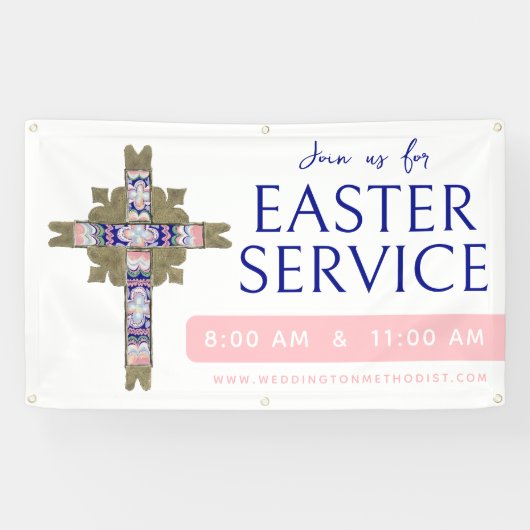 Easter Service Church Banner (Horizontal)