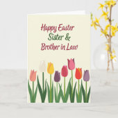Easter Sister Brother In Law Card Karte (Gelbe Blume)