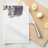 Easter Skull � Funny Bunny Skeleton Geschirrtuch (Viertel Falte)