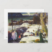 Easter Snow Feiertagspostkarte (Vorne/Hinten)