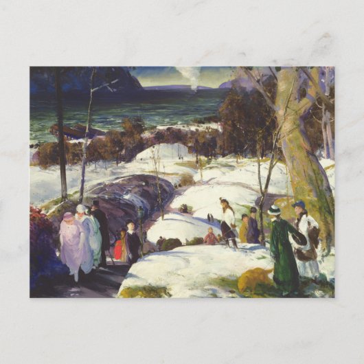 Easter Snow Feiertagspostkarte (Vorderseite)