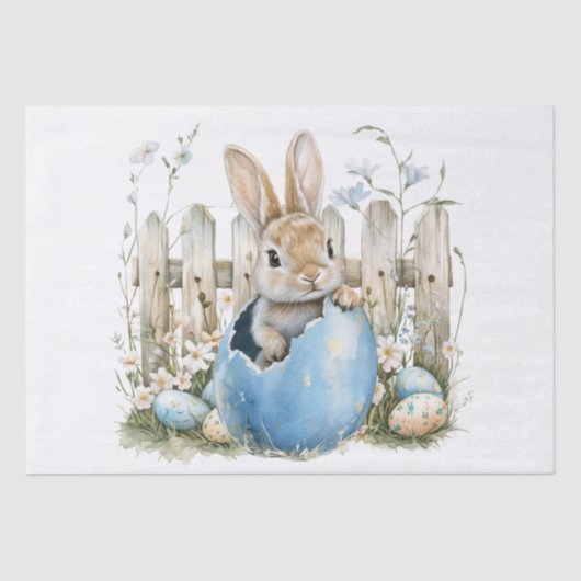 Easter Spring Bunny Seidenpapier (Vorderseite)