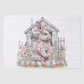 Easter Spring Bunny Tissue Paper Seidenpapier (Vorderseite)