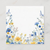 Easter Spring Flowers  Begleitkarte (Rückseite)