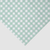 Easter Spring Mint Green Gingham Seidenpapier (Ausschnitt)