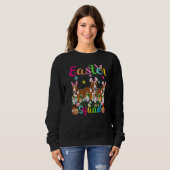 Easter Squad Bunny Ear Rat Terrier Dog Happy Easte Sweatshirt (Vorne ganz)