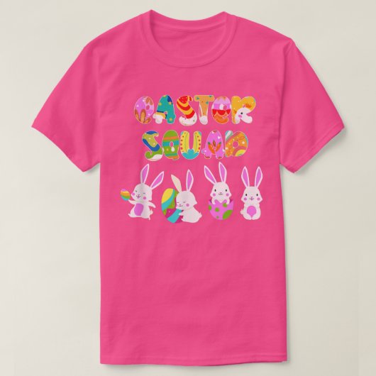 Easter Squad Bunny Rabbit Schokolade Ei T - Shirt (Design vorne)