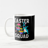 Easter Squad Dabbing Bunny Chick Egg Hunting Match Kaffeetasse (Links)