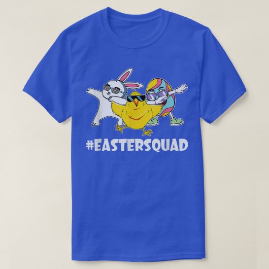 Easter Squad Dabbing Bunny Chick Egg Hunting Match T-Shirt (Design vorne)