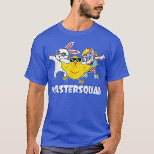 Easter Squad Dabbing Bunny Chick Egg Hunting Match T-Shirt