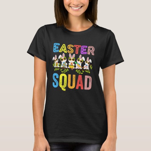 Easter Squad Family Matching Easter Day Bunny Egg  T-Shirt (Vorderseite)