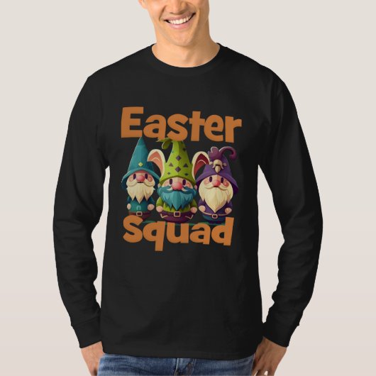 Easter Squad Family Matching Gnomes Bunny Egg Hunt T-Shirt (Vorderseite)