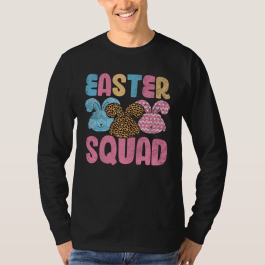 Easter Squad Leopard Bunny Easter Day For Womens G T-Shirt (Vorderseite)
