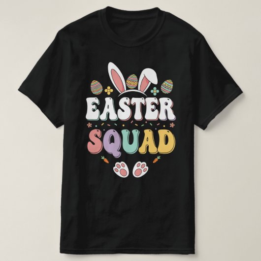 Easter Squad | Retro Bunny Squad T-Shirt (Design vorne)