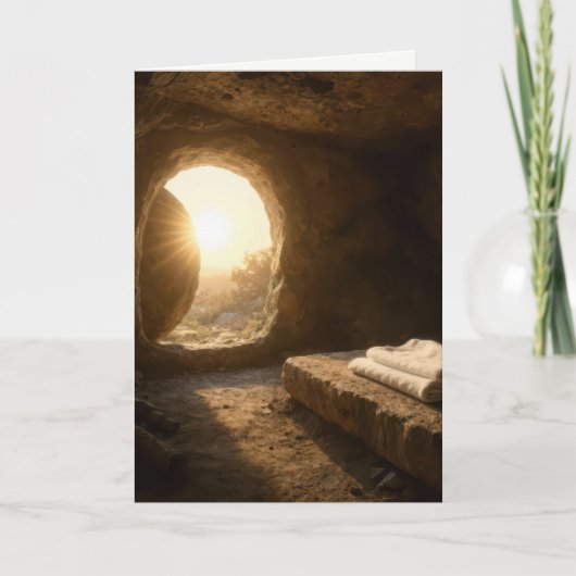 Easter Sunlight In an Empty Tomb Karte (Vorderseite)