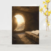 Easter Sunlight In an Empty Tomb Karte (Gelbe Blume)