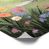 Easter sunrise art illustration poster (Ecke)