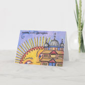 Easter Sunrise Ukrainian Folk Art Feiertagskarte (Rückseite)