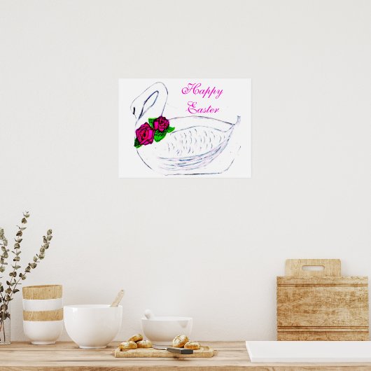 EASTER SWAN-Plakat Poster (Küche)