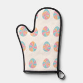 Easter Tie-Dye eggs  mid-tone soft pattern Ofenhandschuh (Vorderseite)