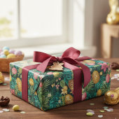 Easter Tropical Spring Leaves Beach Geschenkpapier