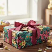 Easter Tropical Spring Leaves Beach Geschenkpapier