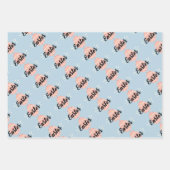 Easter Typography Wrapping Paper Set  Geschenkpapier Set (Vorderseite 3)